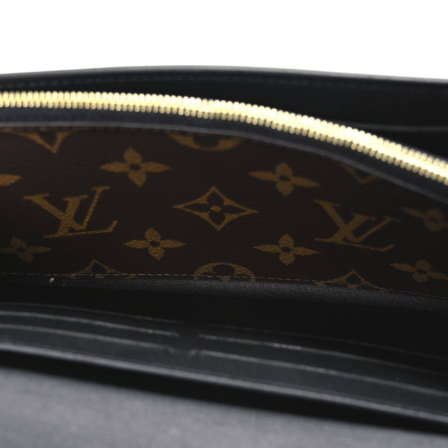 Patent Calfskin Monogram Cherrywood Wallet Black