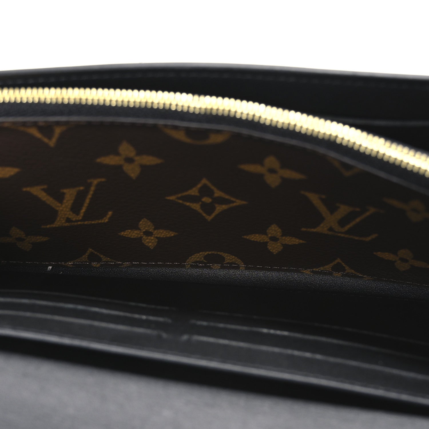 Louis Vuitton Patent Calfskin Monogram Cherrywood Wallet Black 5 of 6