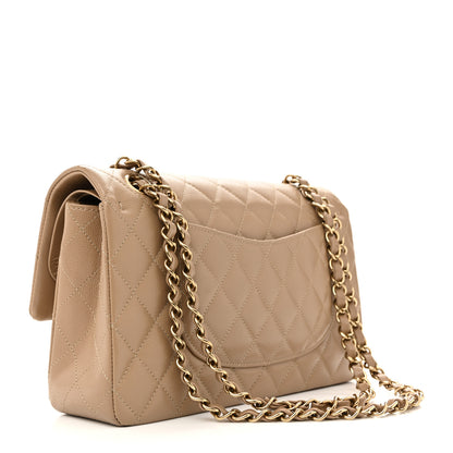 Chanel Caviar Quilted Medium Double Flap Dark Beige 3 of 12