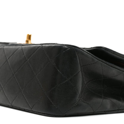 Chanel Lambskin Quilted Medium Double Flap Black 10 of 10