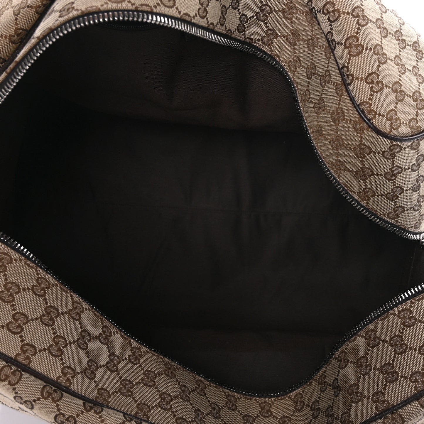 Monogram Dollar Calfskin Large Boston Duffle Bag Beige Ebony Testa di Moro Marrone Scuro