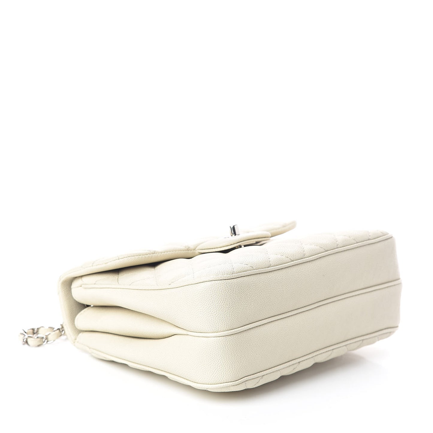 Caviar Quilted Medium Urban Companion Flap White