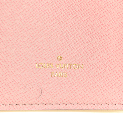 Louis Vuitton Damier Azur Victorine Wallet Rose Ballerine 6 of 8