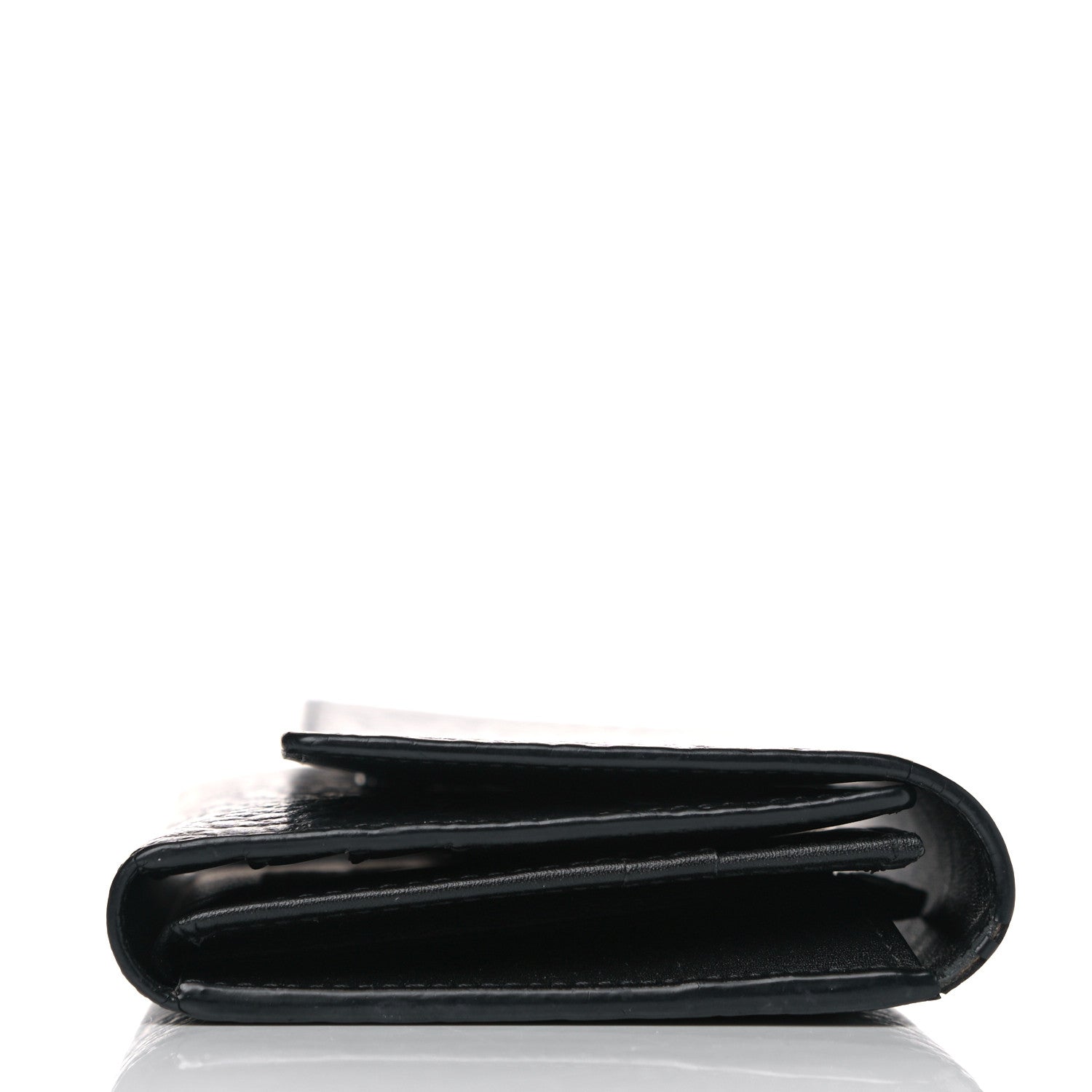MCM Visetos Large Tri-Fold Flap Wallet Black 9 of 10