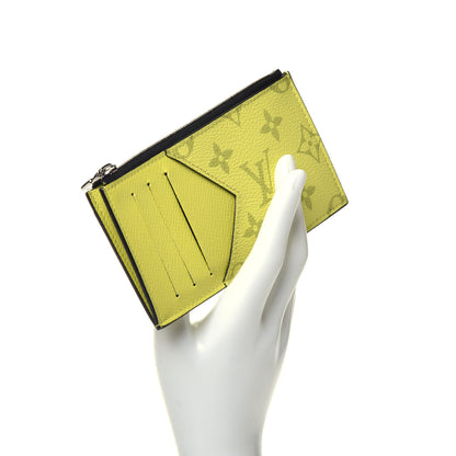 Louis Vuitton Monogram Taiga Coin Card Holder Yellow 2 of 7