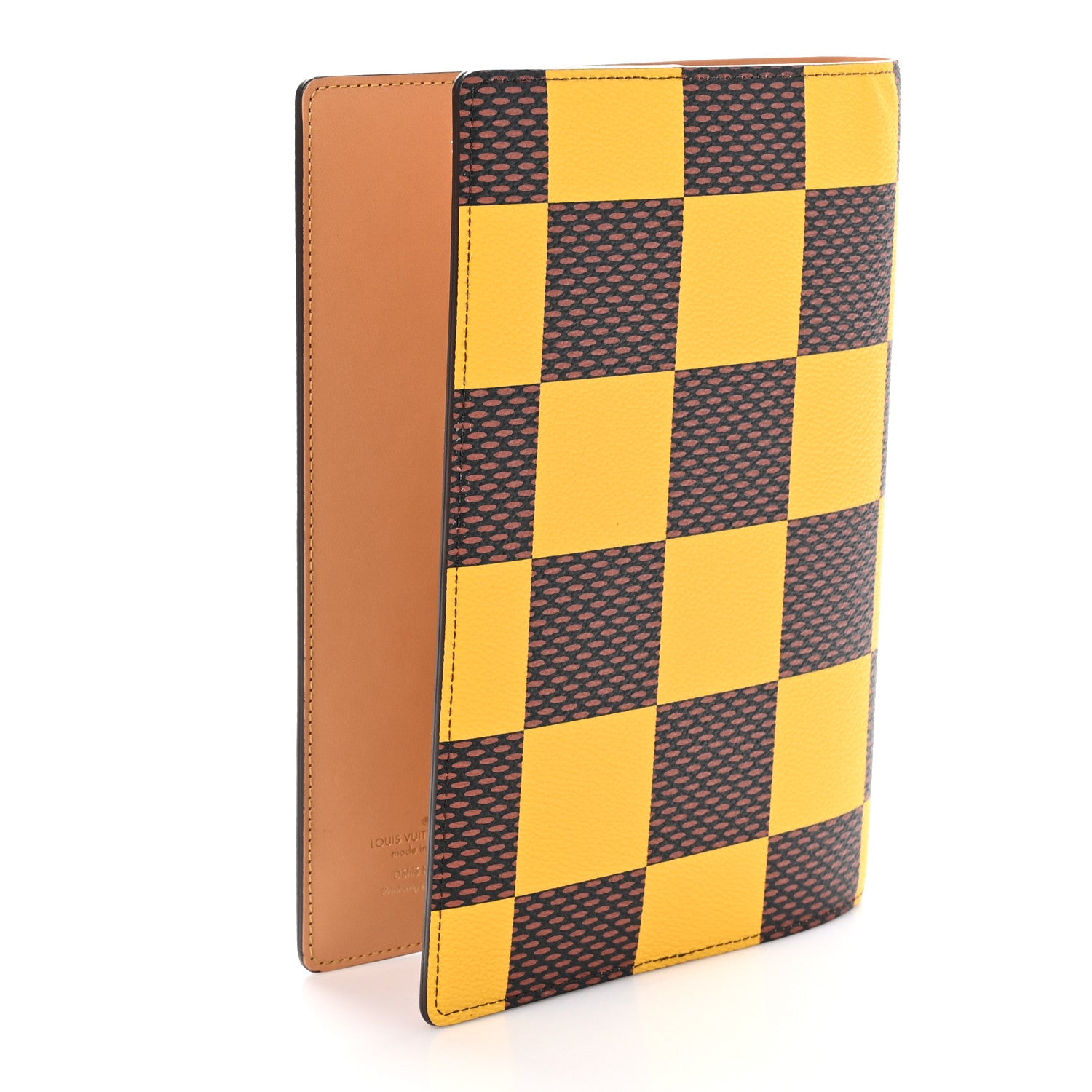 Louis Vuitton Damier Pop Auguste Notebook Cover Yellow 3 of 8