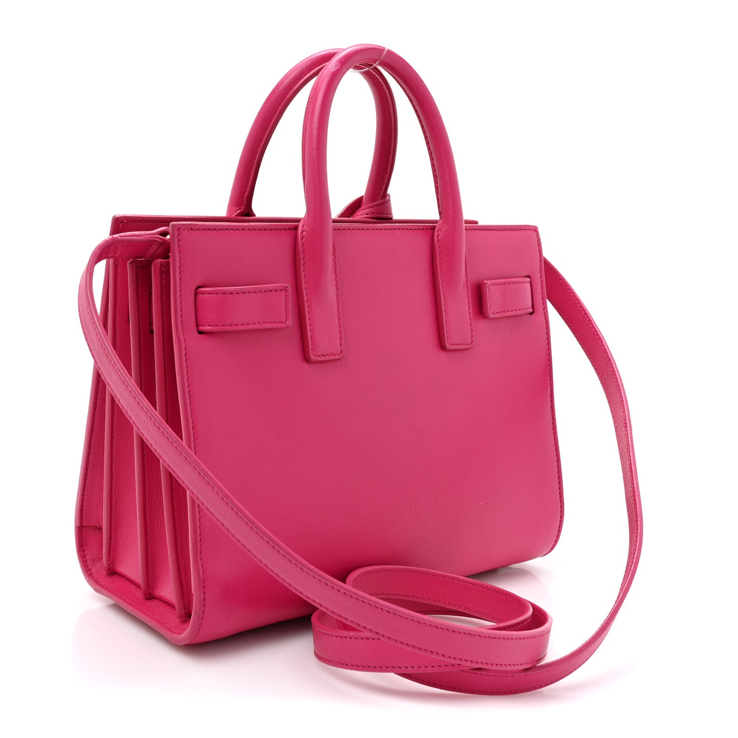 Calfskin Nano Sac De Jour Fluo Pink