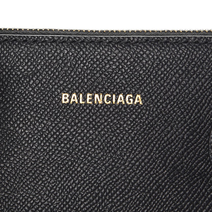 Balenciaga Signature Grained Calfskin Logo S Ville Top Handle Bag Black 8 of 9