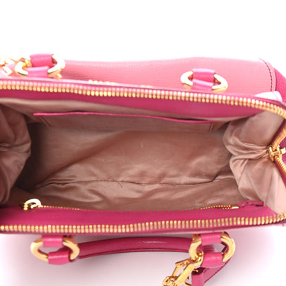 Miu Miu Goatskin Madras Bi-Color Bowling Bag Rosa Peonia 5 of 8