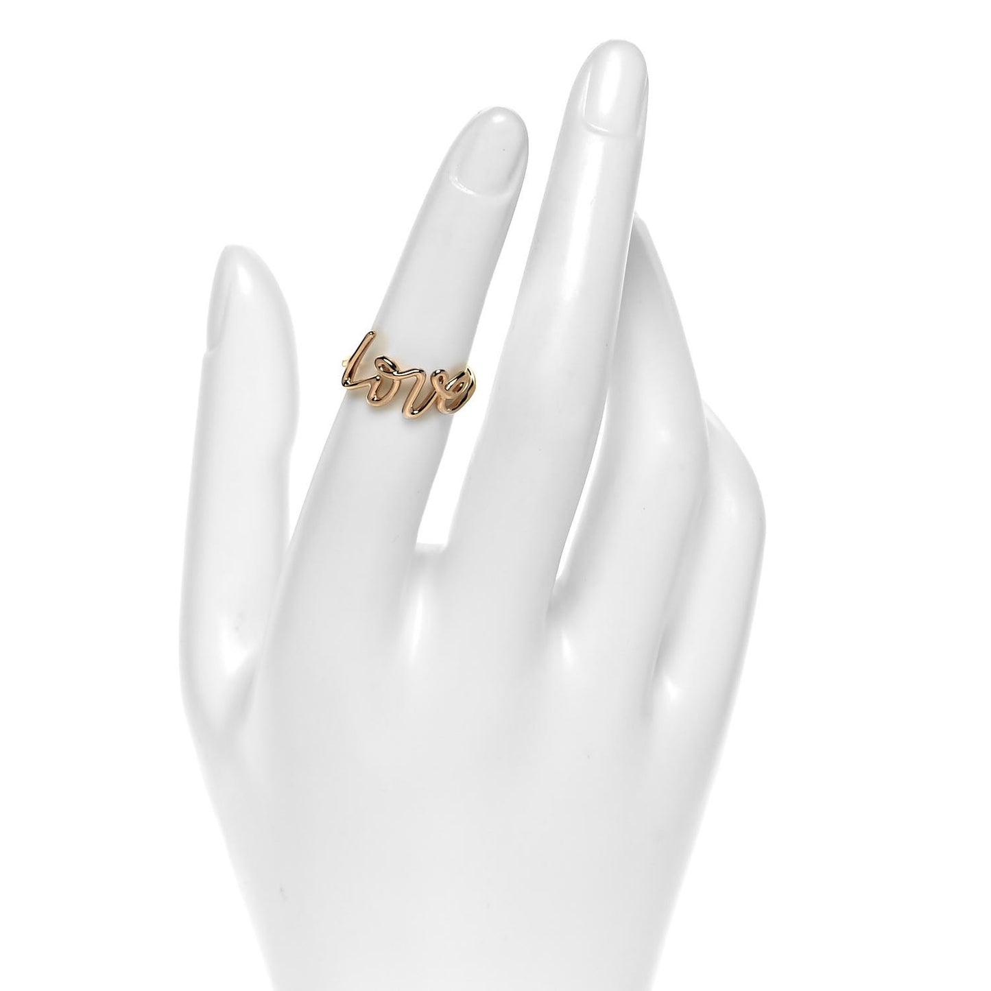 18K Rose Gold Paloma's Graffiti Love Ring 50 5.5