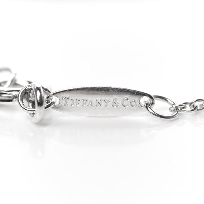 Tiffany Sterling Silver Diamond Turquoise Elsa Peretti Color By The Yard Bracelet 6 of 8