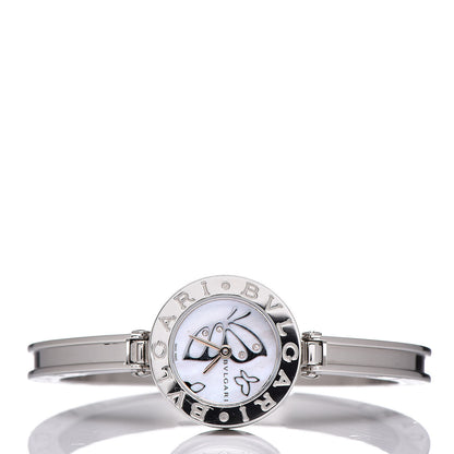 Bulgari Stainless Steel Diamond Mother of Pearl 22mm B.Zero1 Butterfly Quartz Watch 3 of 7