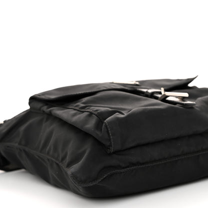 Prada Tessuto Nylon Messenger Bag Black 8 of 9