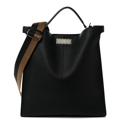 Fendi Cuoio Romano Peekaboo X-Lite Fit Black Giallo Fluo 1 of 9