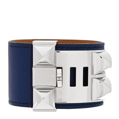Hermes Swift Collier De Chien CDC Bracelet S Bleu Saphir 3 of 6