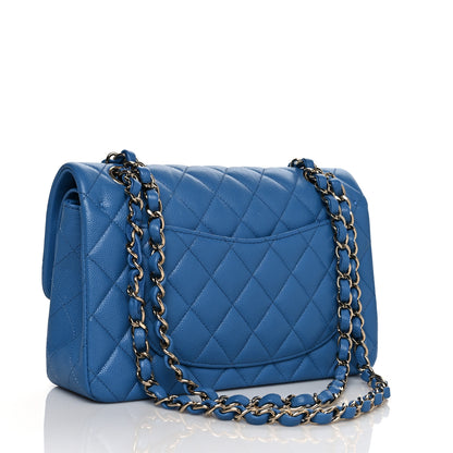 Chanel Caviar Quilted Small Double Flap Blue 3 of 11