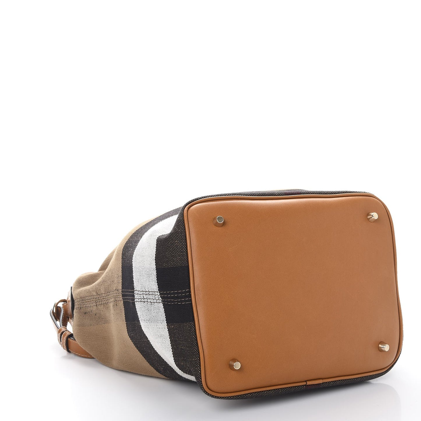 Canvas Mega Check Medium Ashby Hobo Saddle Brown