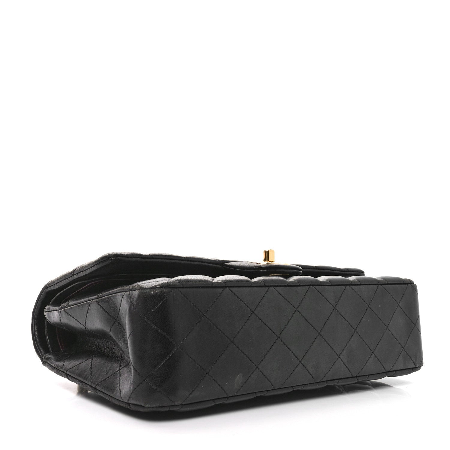 Chanel Lambskin Quilted Medium Double Flap Black 4 of 11