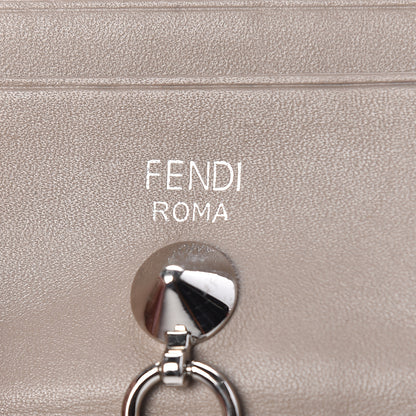 Fendi Vitello Liberty Century Lucido By The Way Card Holder Tortora 5 of 7