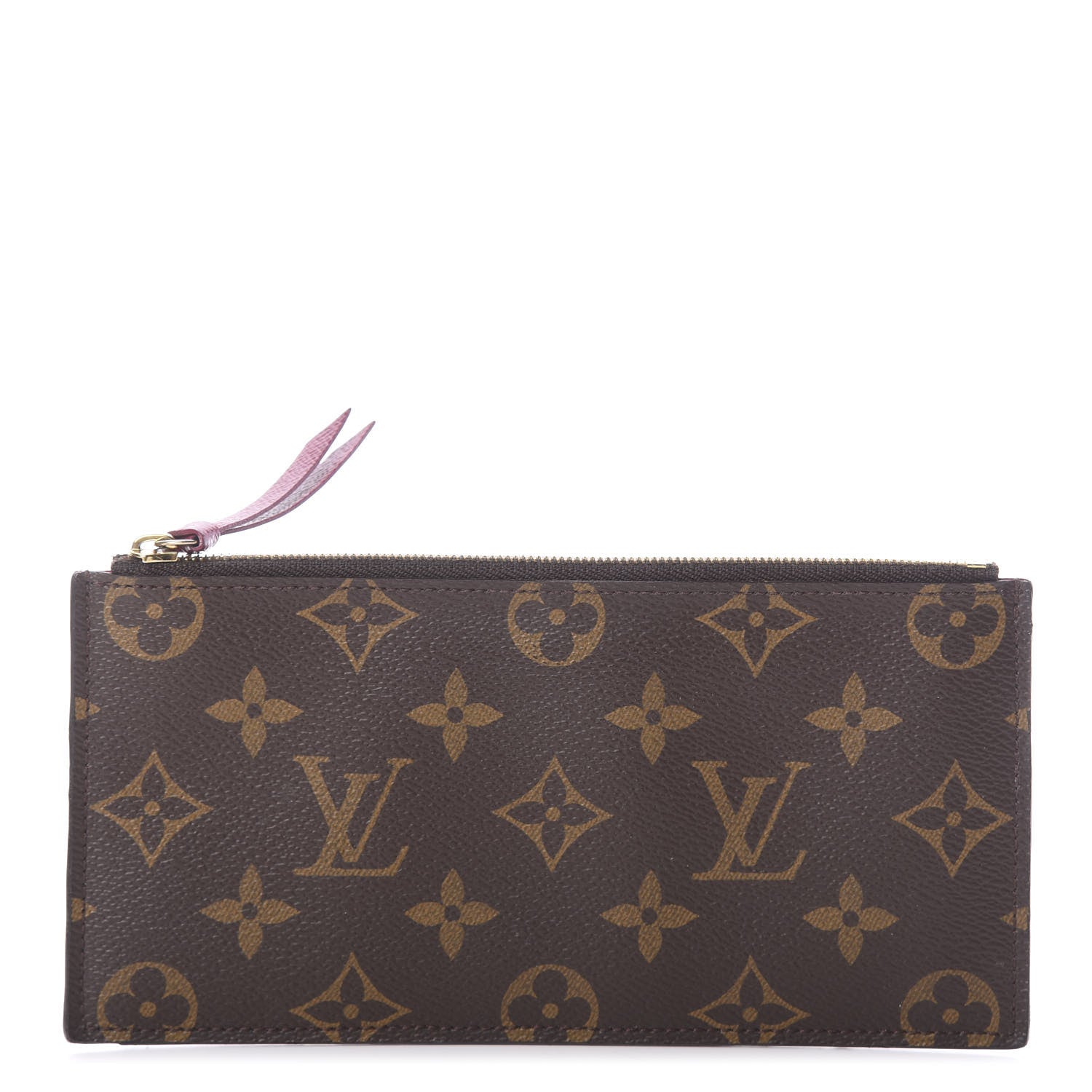 Louis Vuitton Monogram Felicie Chain Wallet Zippered Insert Fuchsia 1 of 5