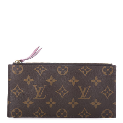 Louis Vuitton Monogram Felicie Chain Wallet Zippered Insert Fuchsia 1 of 5