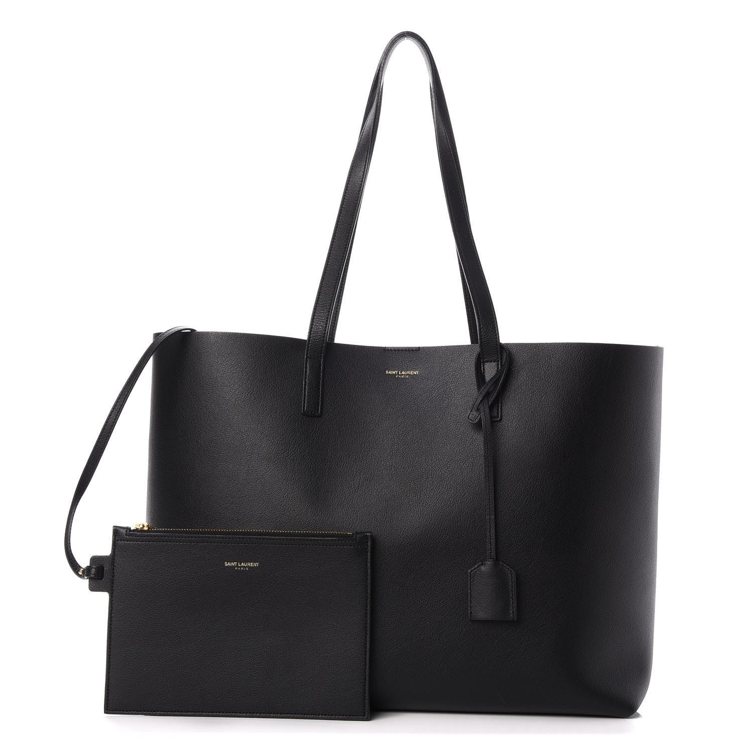 Saint Laurent Calfskin Large Shopping Tote Black 1 of 8