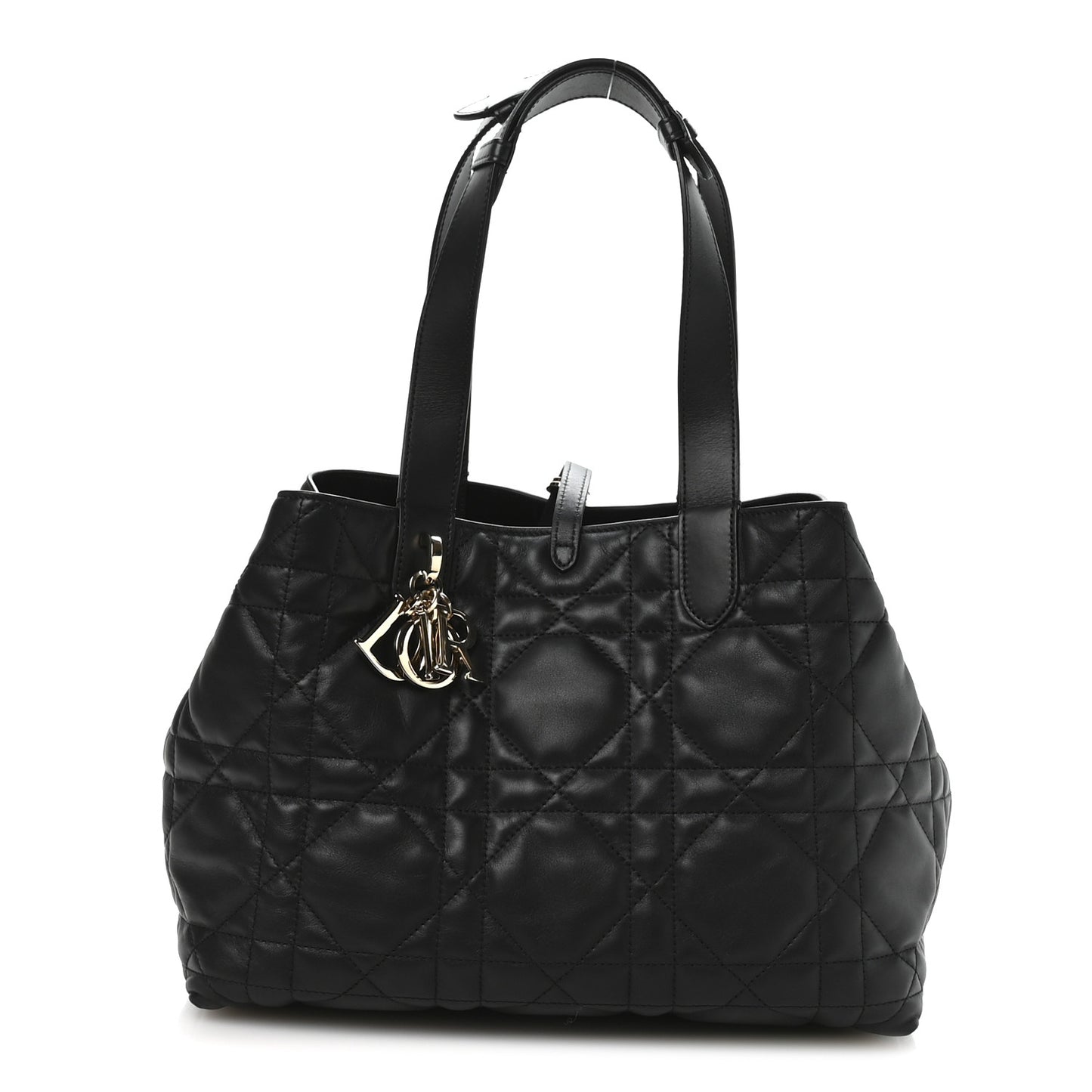 Calfskin Macrocannage Medium Toujours Black