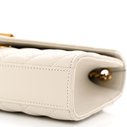 Saint Laurent Nappa Mixed Matelasse Triquilt Small Monogram Satchel Vintage White 10 of 10
