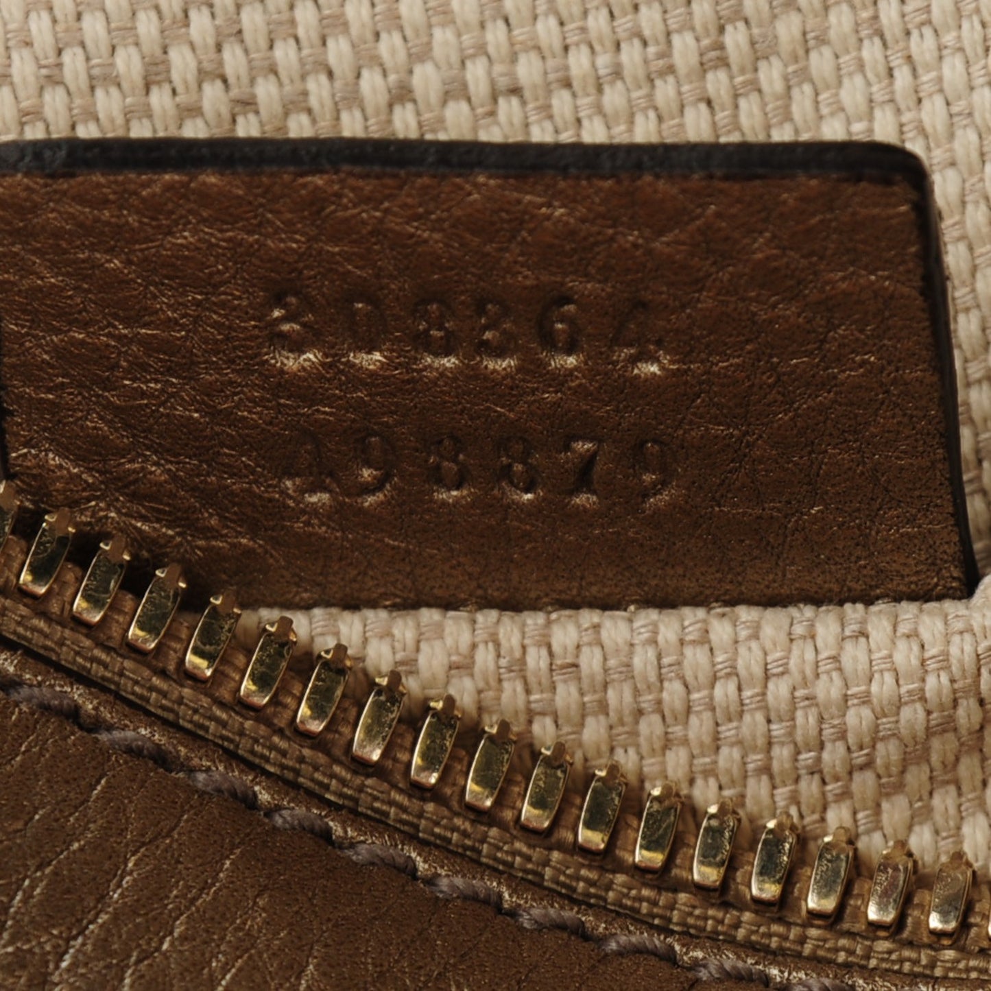 Metallic Pebbled Calfskin Small Soho Disco Bag Golden Beige