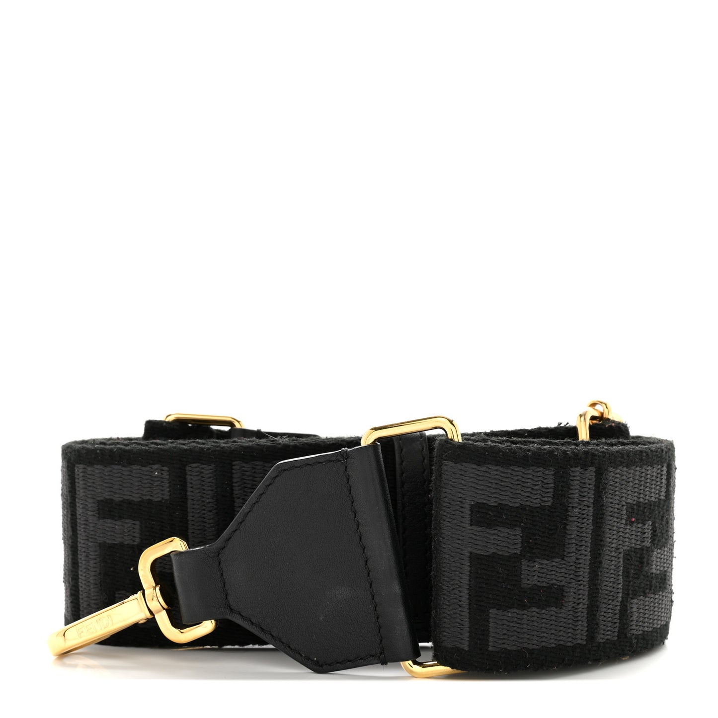 Ribbon Vitello Seta FF 1974 Adjustable Strap You Black