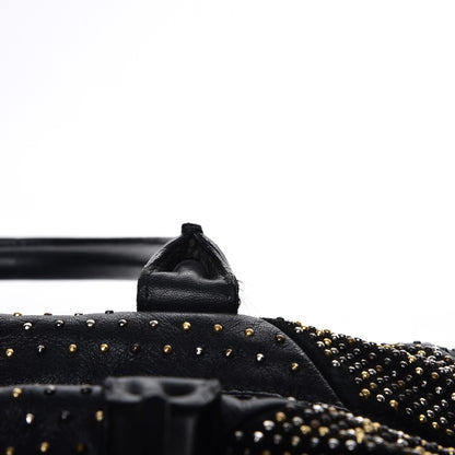 Saint Laurent Calfskin Rock Studded Easy Sac Black 10 of 17