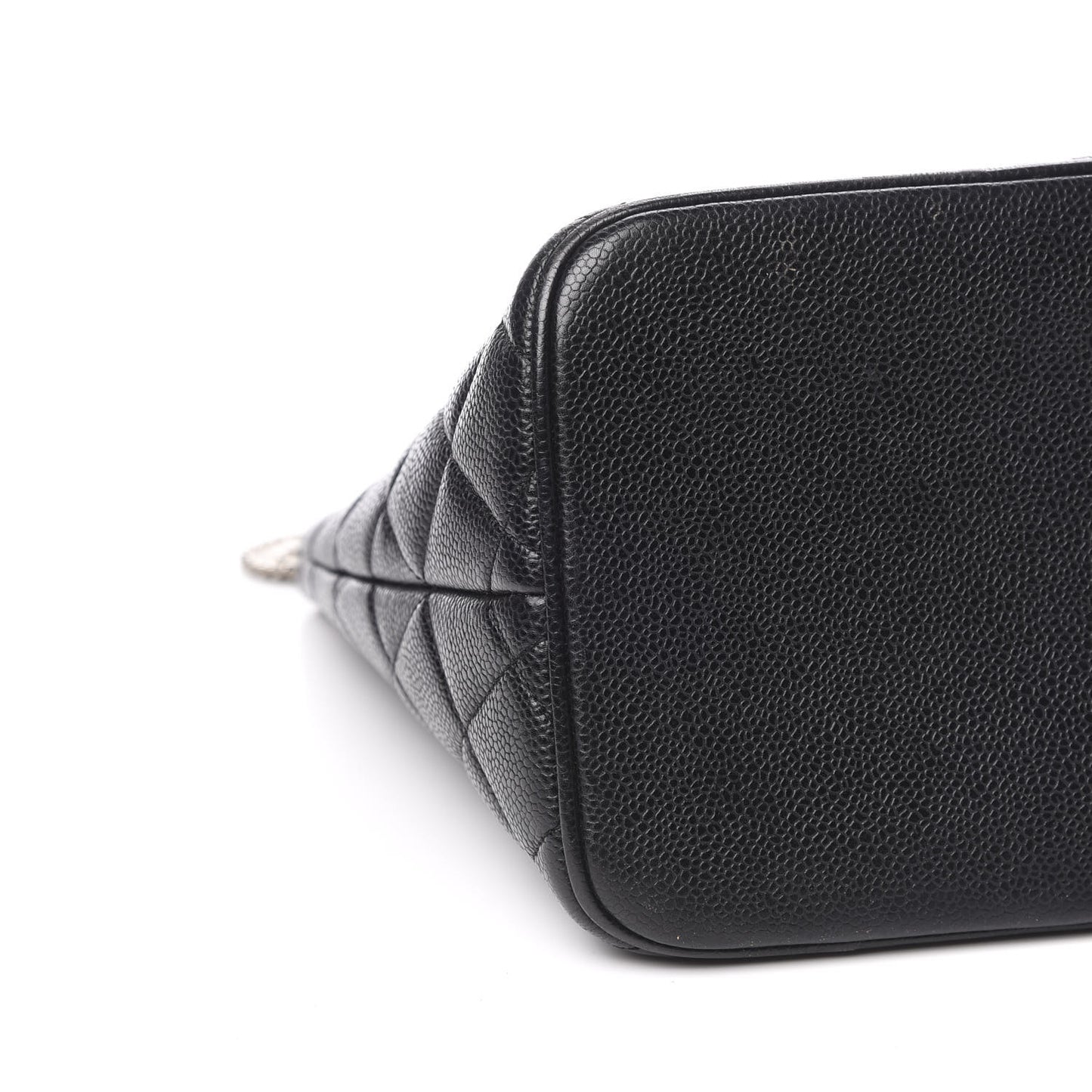 Caviar Quilted Medallion Tote Black