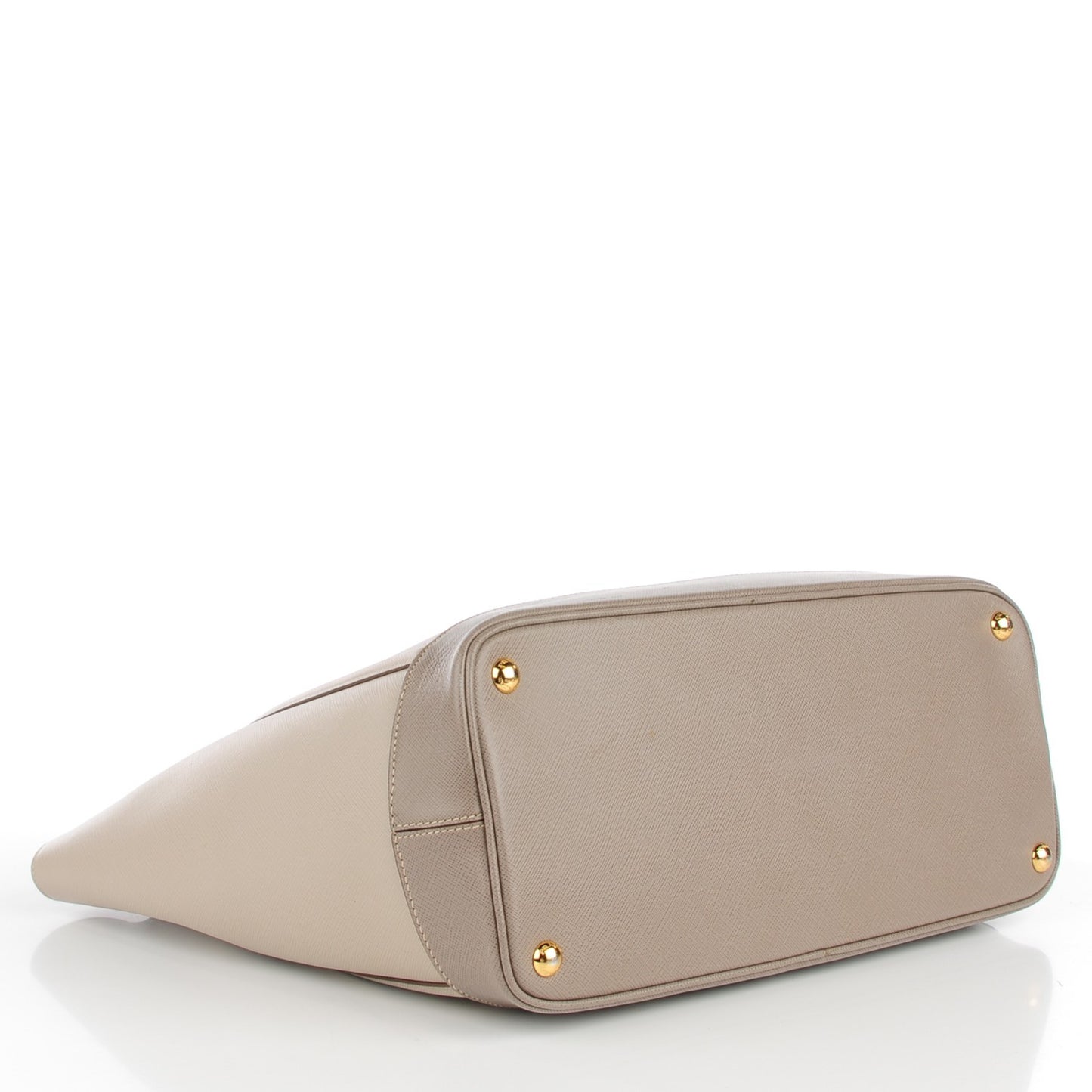 Saffiano Bi-Color Tote Pomice Argilla