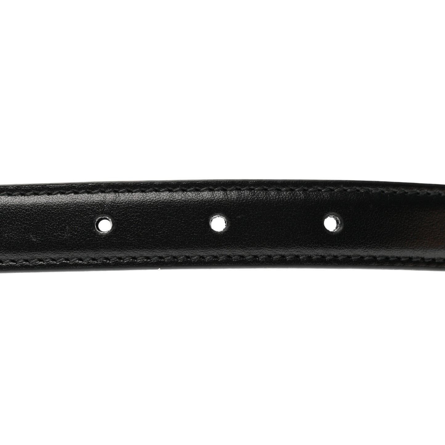 Plutone Calfskin Gucci Buckle 20mm Thin Belt 85 34 Black