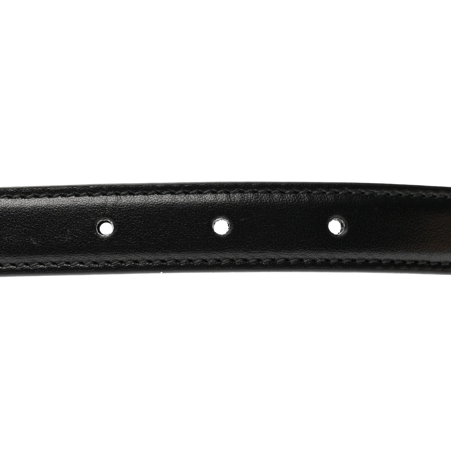 Gucci Plutone Calfskin Gucci Buckle 20mm Thin Belt 85 34 Black 5 of 5