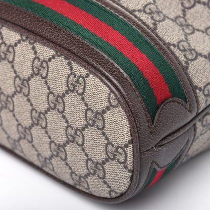 Gucci GG Supreme Monogram Web Small Ophidia Bucket Bag Brown 14 of 15