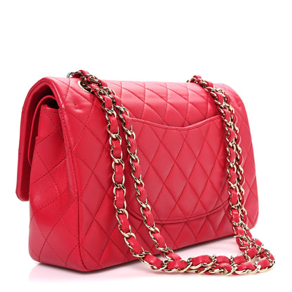 Chanel Lambskin Quilted Medium Double Flap Pink 3 of 11