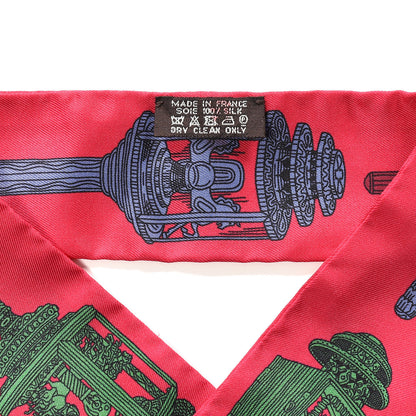 Hermes Silk Merveilleuses Lanternes Twilly Fuchsia Vert Bleu Lavande 2 of 2