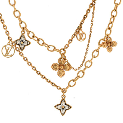 Louis Vuitton Metal Crystal Blooming Supple Necklace 4 of 8