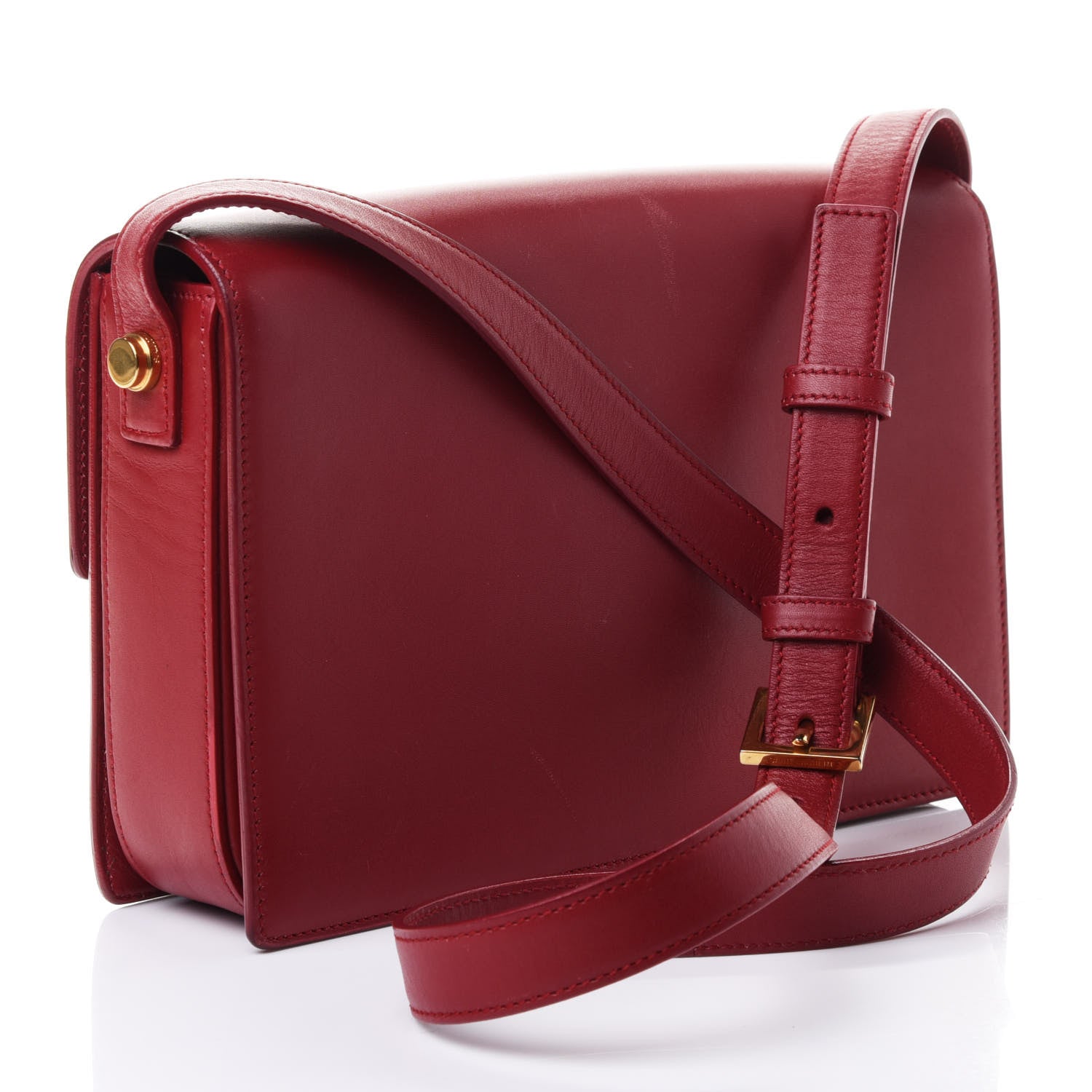 Saint Laurent Calfskin Medium Classic Lulu Bag Red 2 of 4
