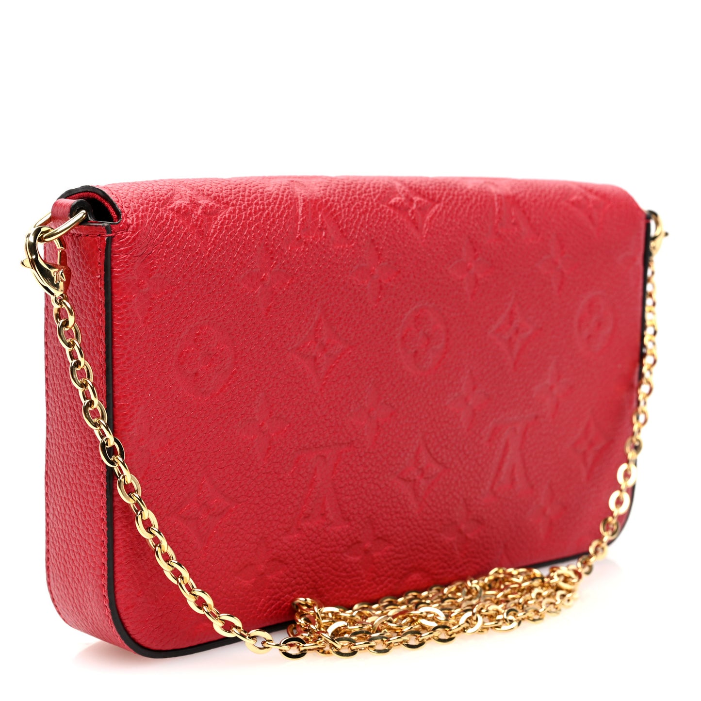 Empreinte Pochette Felicie Chain Wallet Scarlet