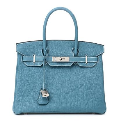 Hermes Togo Birkin 30 New Bleu Jean 1 of 10
