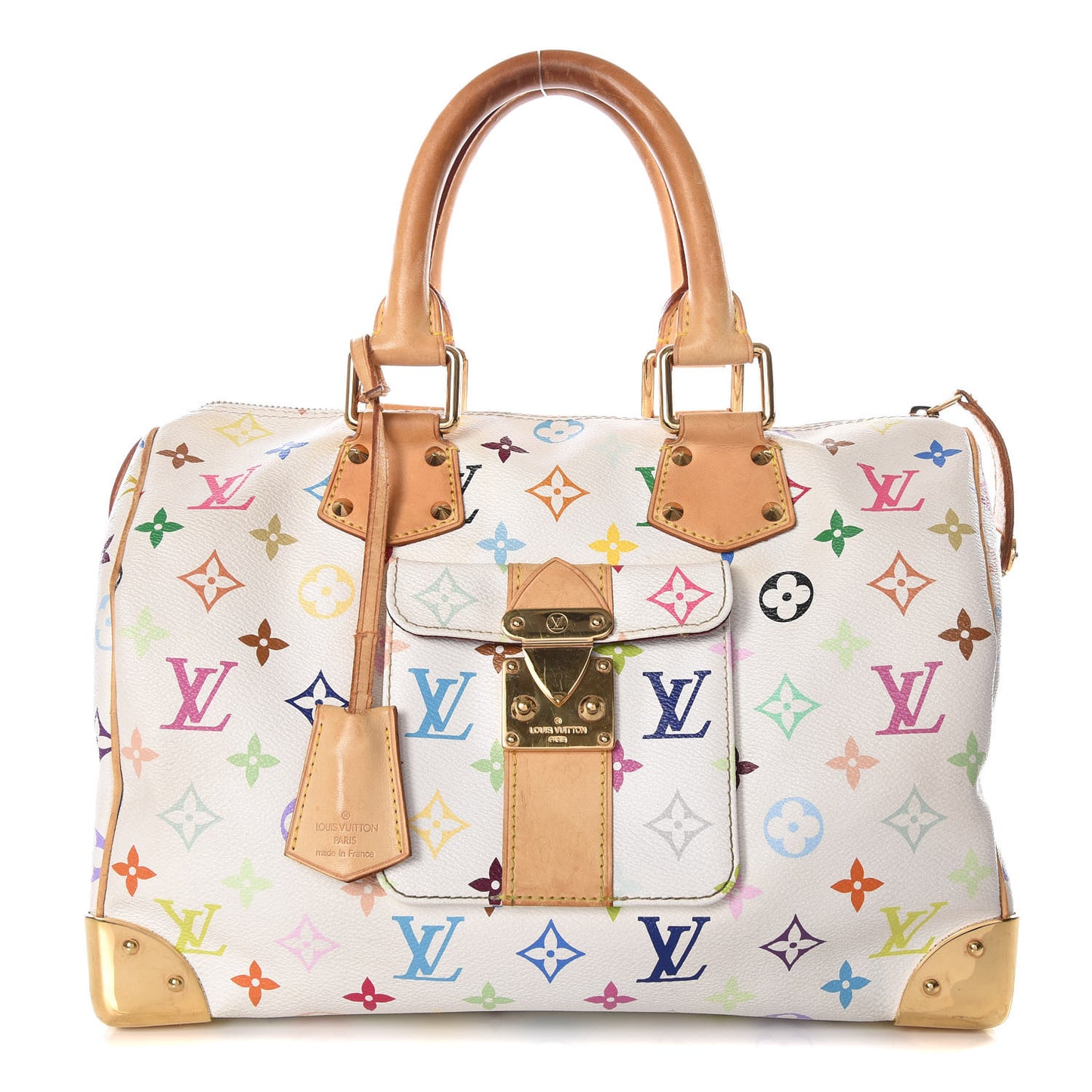 Monogram Multicolor Speedy 30 White