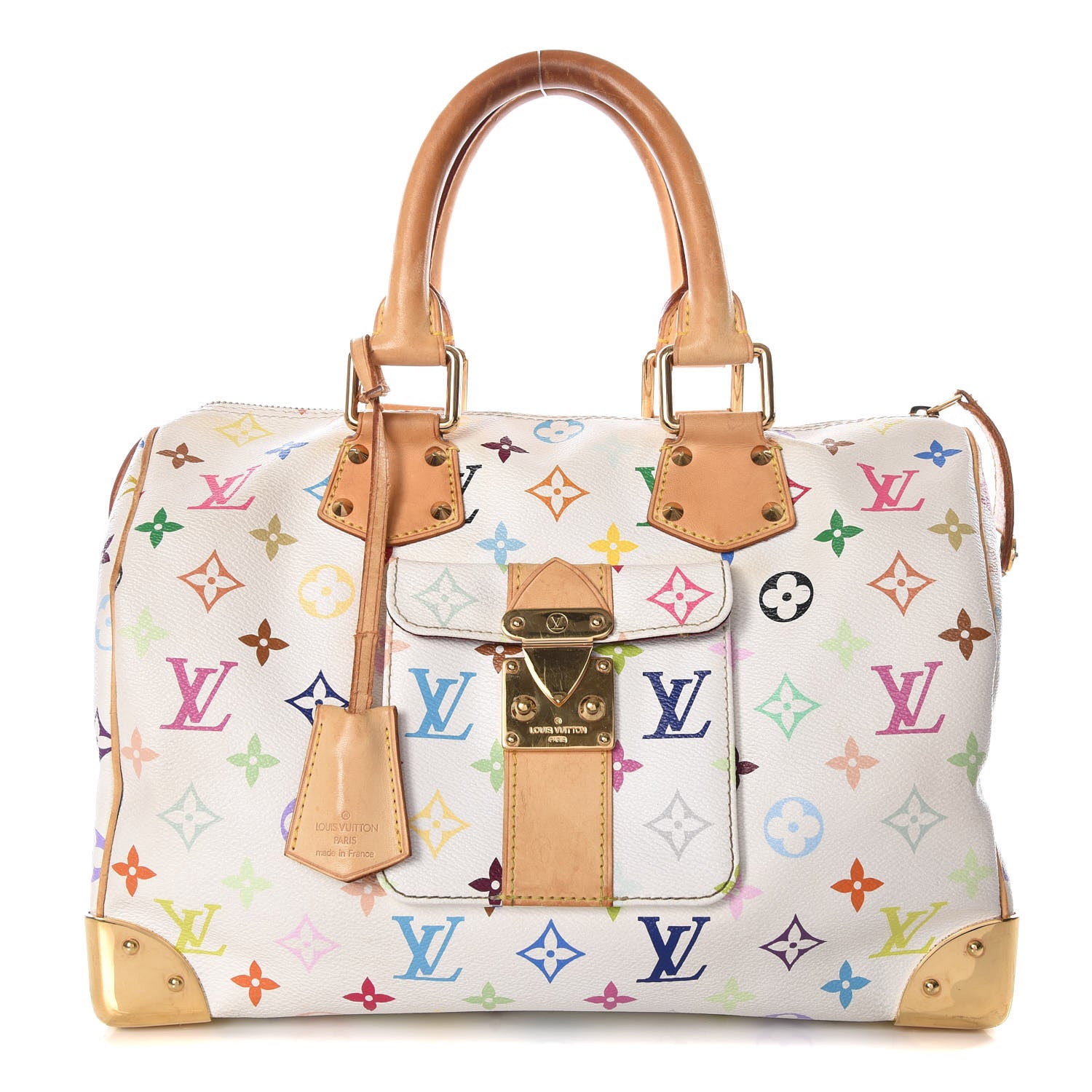 Louis Vuitton Monogram Multicolor Speedy 30 White 1 of 14