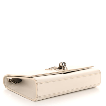 Saint Laurent Grain De Poudre Calfskin Medium Classic Monogram Kate Tassel Satchel Crema Soft 4 of 11