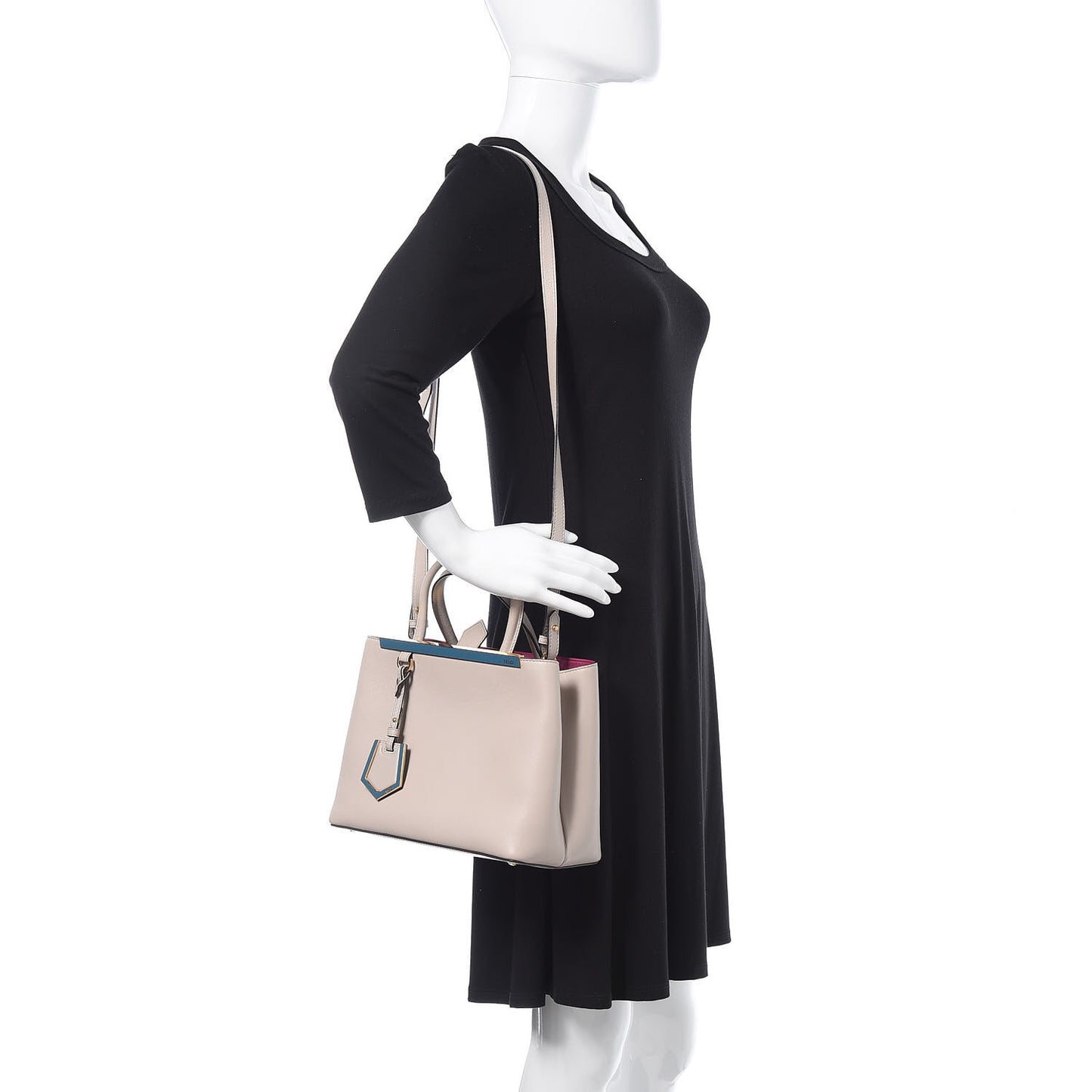 Vitello Dolce Century Petite 2Jours Tote Grigio Polvere Ciclamino