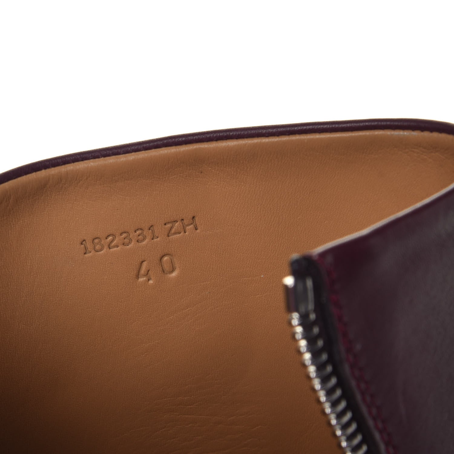 Hermes Patinated Calfskin Mens Sky Low Boots 40 Bordeaux 7 of 8