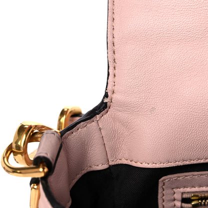 Fendi Nappa FF 1974 Embossed Baguette Rosa Quarzo 10 of 11