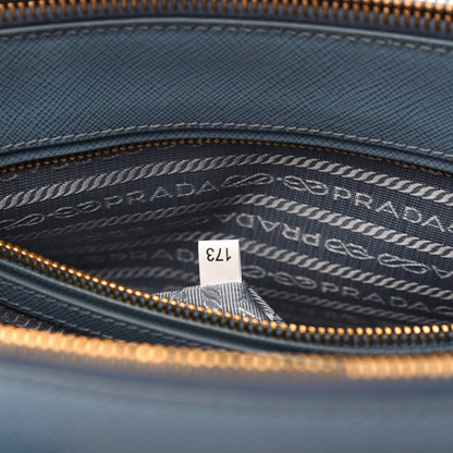 Prada Saffiano Medium Galleria Double Zip Tote Aviazione 9 of 12