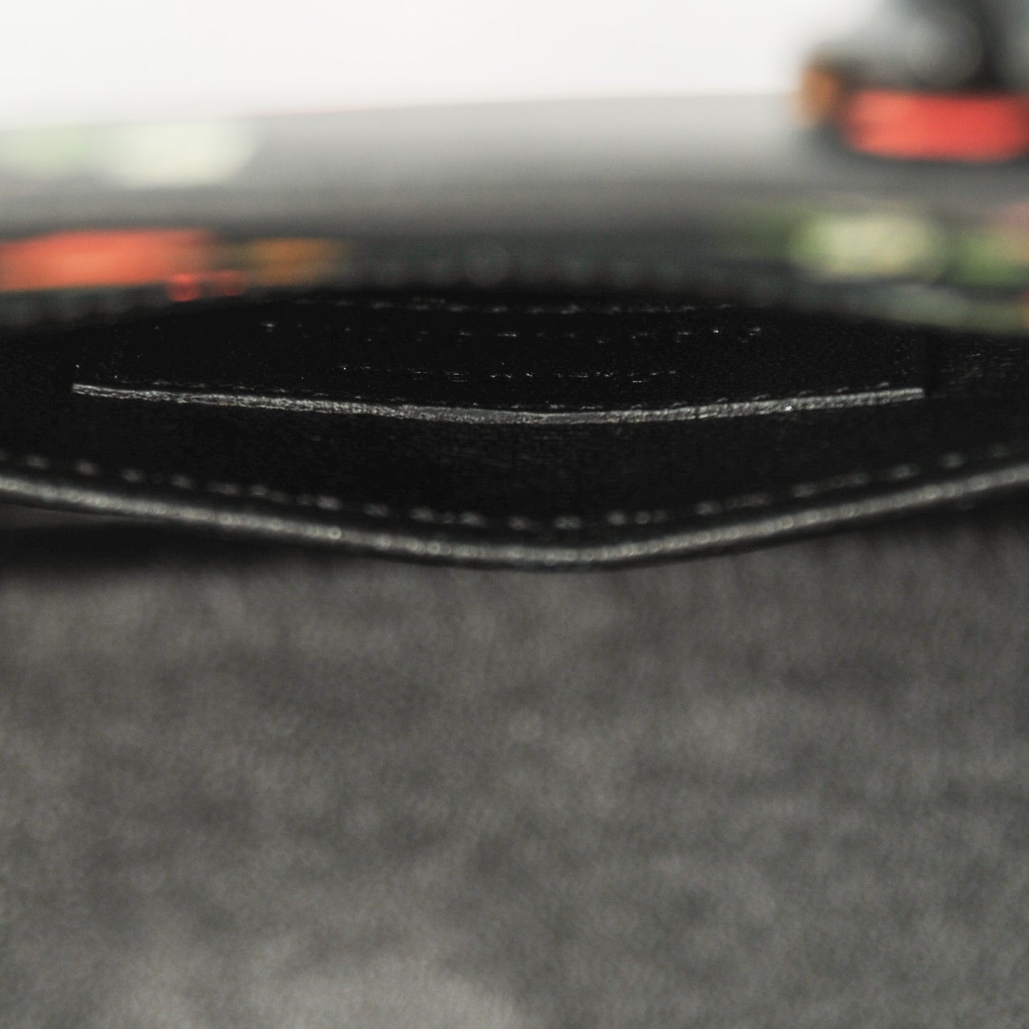 Calfskin Prairie Printed Nano Sac De Jour Black